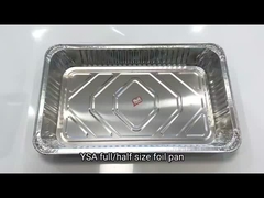 Full size foil pan with 2 half size tinfoil pans