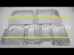ROHS Factory Wholesale Disposable Foil Fast Food Trays Food Grade Aluminum Foil Food Container