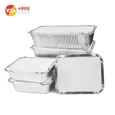 1000ml Aluminum Foil Pan 8011 Food Aluminium Foil Baking Container With Lid