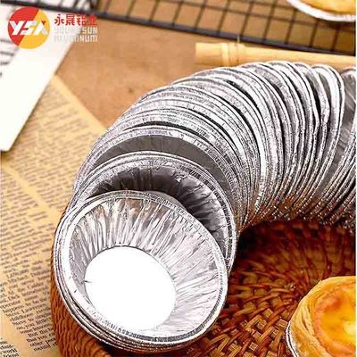 Household Aluminum Foil Cups Mini Egg Tart Mold Pan for Baking 4 oz