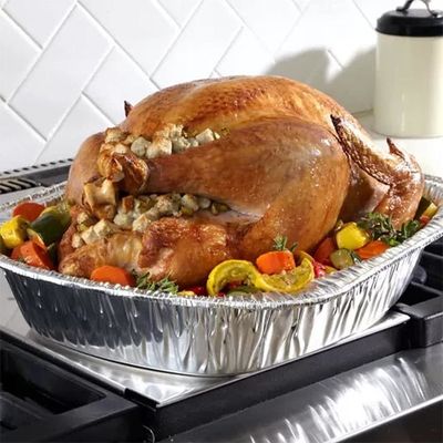 Large Crown Oval Roaster Aluminum Foil Pan for Oven and Cooking