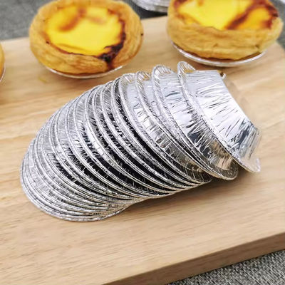 Disposable Tin Foil Baking Packaging Pan Egg Tart Foil Tray Baking Pie