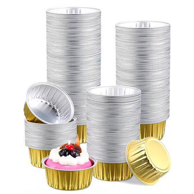 Disposable Tin Foil Baking Packaging Pan Egg Tart Foil Tray Baking Pie