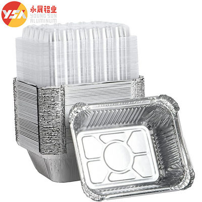 190ml Disposable Aluminum Cookware Aluminium Disposable Tray Foil Pan Lids