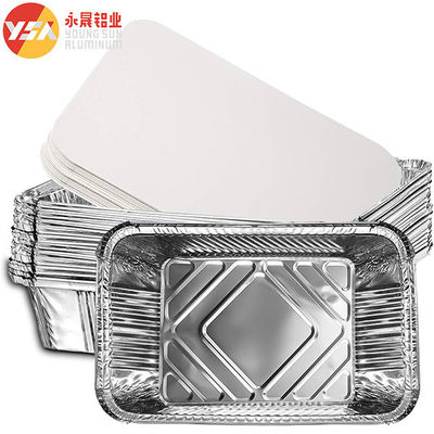 190ml Disposable Aluminum Cookware Aluminium Disposable Tray Foil Pan Lids
