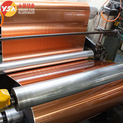 Aluminum Foil Mylar AL+PET Copper Color Single Side For Cable Shielding