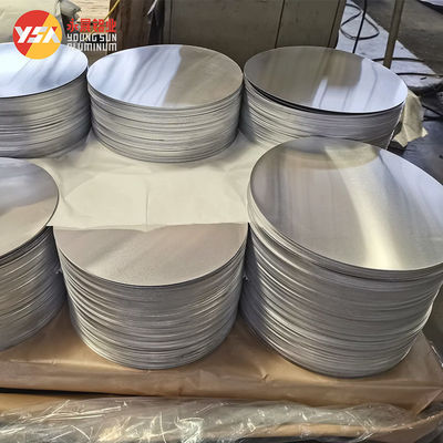 1060 1050 Aluminum Discs Lighting Lamps Reflective H14 Custom Size High Flatness Burr Free Edge Food Grade