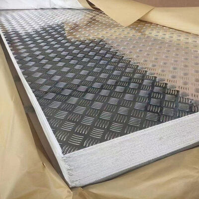 5754 Aluminum Sheet 5 Bar 5mm 4x8 Sheet Aluminum Diamond Plate Embossing Aluminum Sheet Roll