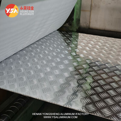 Marine Grade 5083 5052 Anti-Slip Aluminum Checkered Plate 5 Bar Weldable Tread Sheet 4x8 Corrosion Resistant Flooring