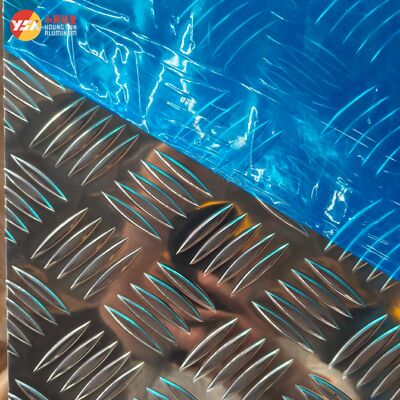 Diamond Embossed Aluminum Tread Plate Sheet 3003 5052 H24 1-6mm Weldable Anti Slip Stock Fast Delivery