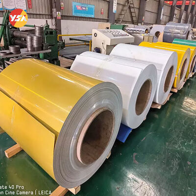 Color Coated Aluminum Coil Custom Thickness 0.2-6.0mm RAL Color PVDF PE Coating Aluminum Strip Roll