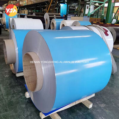 Color Coated Aluminum Coil Custom Thickness 0.2-6.0mm RAL Color PVDF PE Coating Aluminum Strip Roll
