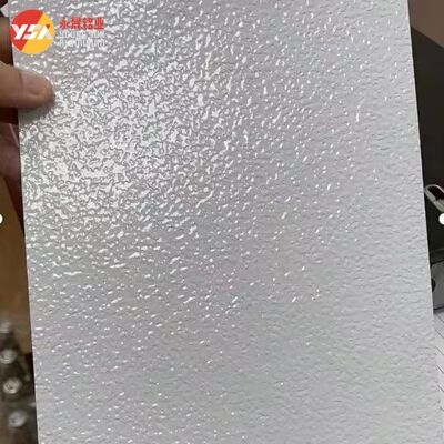 Color Coated Stucco Embossed Aluminum Sheet PVDF 25 Micron Corrosion Resistant 0.2-3mm for HVAC Jacketing