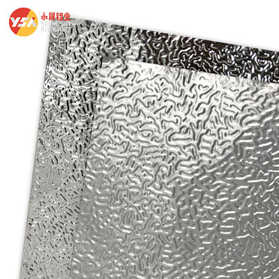 Classic Orange Peel Embossed Aluminum Sheet 1060 3003 H24 Lightweight Bendable Scratch Resistant Color Coated Panel