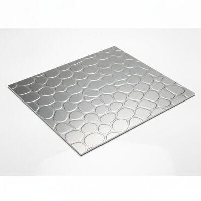 Cobblestone Embossed Aluminum Sheet 3003 5052 H14 0.2-6mm Anti Glare Recyclable Decorative Panel