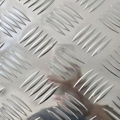 1600mm Width Aluminum Checkered Plate Five Three Bars Aluminum Checker Plate Sheet