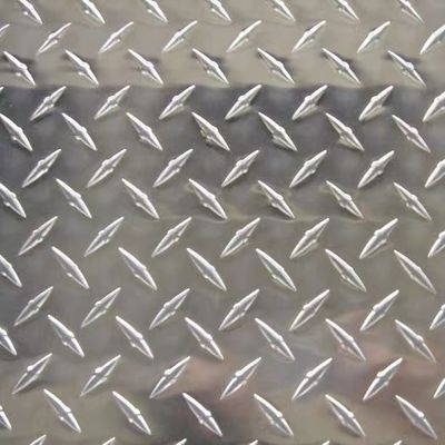 1600mm Width Aluminum Checkered Plate Five Three Bars Aluminum Checker Plate Sheet