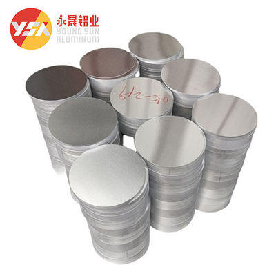 1050HO A3003 Aluminum Circle Round Disc Sheet Pan Cookware Custom Size High Flatness Burr Free Edge Food Grade