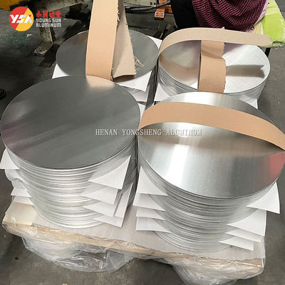 Alloy 1050 HO 99.5 Aluminum Circles Disc Pot Fry Pans Cookware Custom Diameter High Flatness Burr Free Edge Food Grade