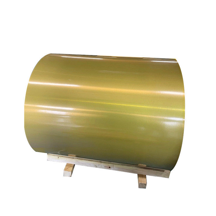T351 Temper Pvdf Color Coated Aluminum Coil 3004 Golden Color