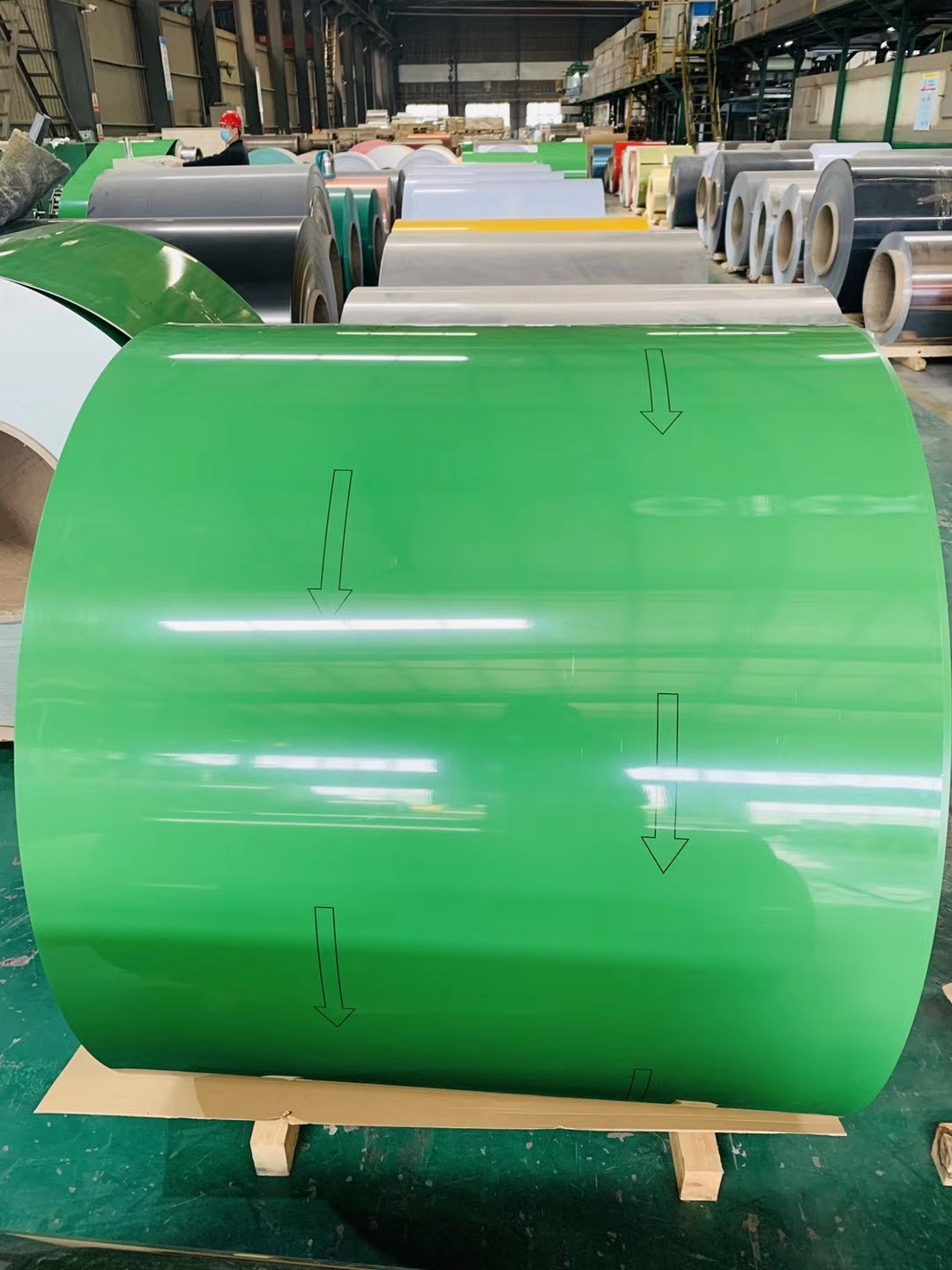 10mm Width 0.3mm Thick Pre Painted Aluminum Sheet PE PVDF For Construction