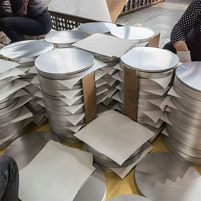 Round Aluminum Plate 3003 DC Aluminum Circle Cookware Making Custom Size High Flatness Burr Free Edge Food Grade