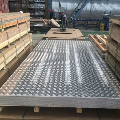 5000 Series 4mm Aluminum Diamond Checkered Plate Aluminum Alloy Tread Plate