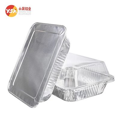 Aluminum Foil Lunch Box Customized According To Drawings O Temper ＞0.05mm Thickness