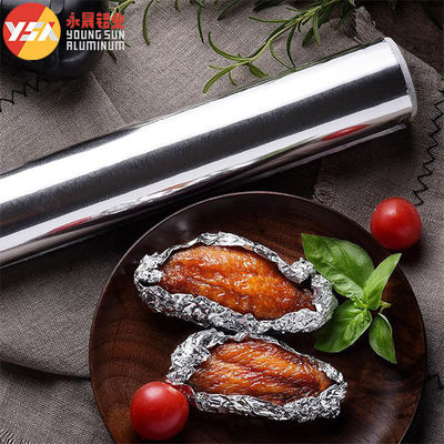 0.018x300mm Aluminum Foil Wrapper Roll 100m Kitchen Food Storage Wrap Foil