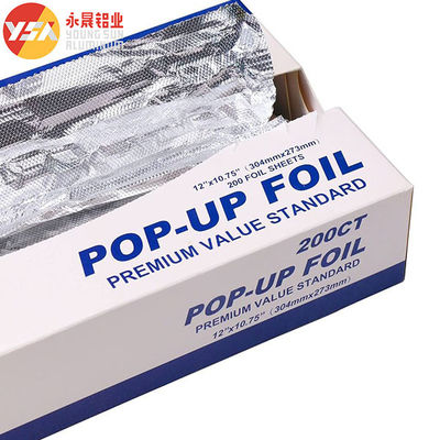 0.02mm Roasting Food Grade Aluminum Foil Roll 50M 100M 150M Packing Wrap