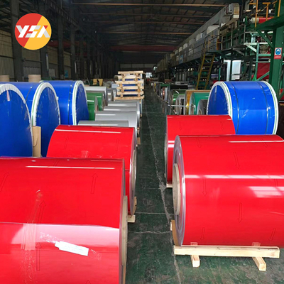 3003 3004 3005 Durable Color Coated Aluminum Coil Roll For Gutter Coil