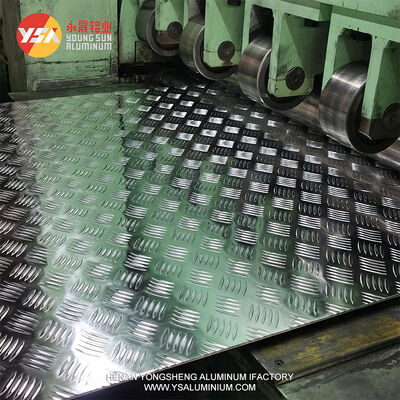 Marine Grade 5083 5052 Anti-Slip Aluminum Checkered Plate 5 Bar Weldable Tread Sheet 4x8 Corrosion Resistant Flooring