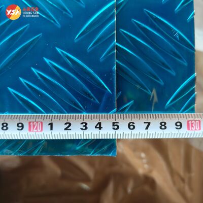 Anti Slip 5 Bar Embossed Aluminum Tread Plate 3003 H14 Marine Grade for Trailer Flooring Loading Ramp