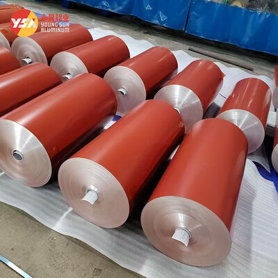 5052 PVDF Coated Aluminum Coil 0.3mm-3.0mm Custom Width Weather Resistant for Roofing Gutter Building Facade