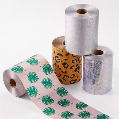 Salon Hair Foil Roll 1235 8079 Perforated Easy Tear Precut 0.02mm Gold Color Custom Width