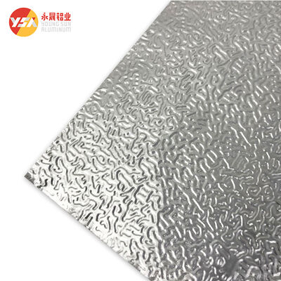 Classic Orange Peel Embossed Aluminum Sheet 1060 3003 H24 Lightweight Bendable Scratch Resistant Color Coated Panel