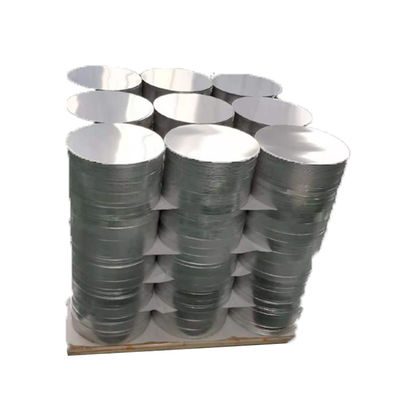 200mm Roller Coating Linea Aluminum Disc Traffic Signs Custom Size High Flatness Burr Free Edge Food Grade