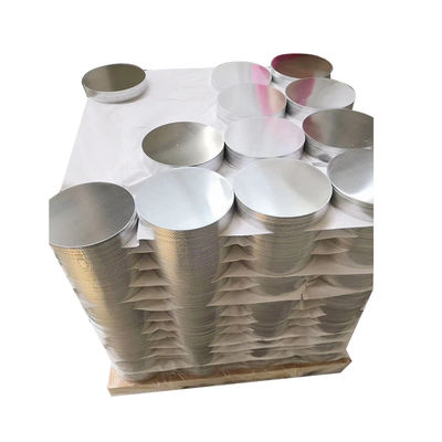 200mm Roller Coating Linea Aluminum Disc Traffic Signs Custom Size High Flatness Burr Free Edge Food Grade