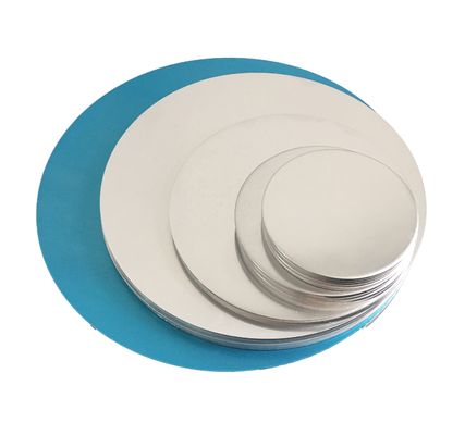 1100 1050 6061 T6 Non Stick Aluminum Circle Plate Cookware Pot Custom Size High Flatness Burr Free Edge Food Grade