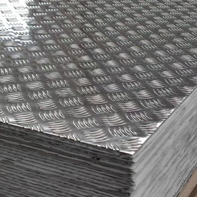 1600mm Width Aluminum Checkered Plate Five Three Bars Aluminum Checker Plate Sheet