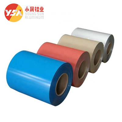 1060 3003 3004 5052 PE Pvdf Prepainted Color Coated Aluminum Coil Sheet Roll Strip