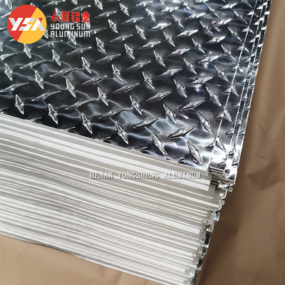 Custom 4 X 8 Aluminum Checker Plate 1.5mm 5754 Embossing Aluminum Diamond Plate Sheet Roll