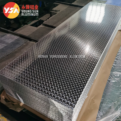 3Bar 5Bar Aluminum Checker Plate 1050 Non-slip Aluminum Embossed Sheet