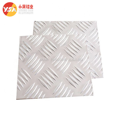 3003 Aluminum Checker Plate Sheet Embossed Aluminum Tread Plate For Anti Slip Stairs