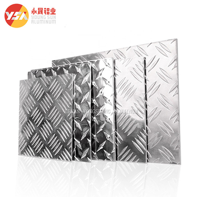 1050 1060 6082-T6 Aluminum Checker Plate Diamond Sheet Embossed 0.8mm