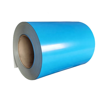 1060 1100 1050 H14 H16 H18 PE PVDF Prepainted Color Coated Aluminium Aluminum Coil Sheet Roll For Gutter